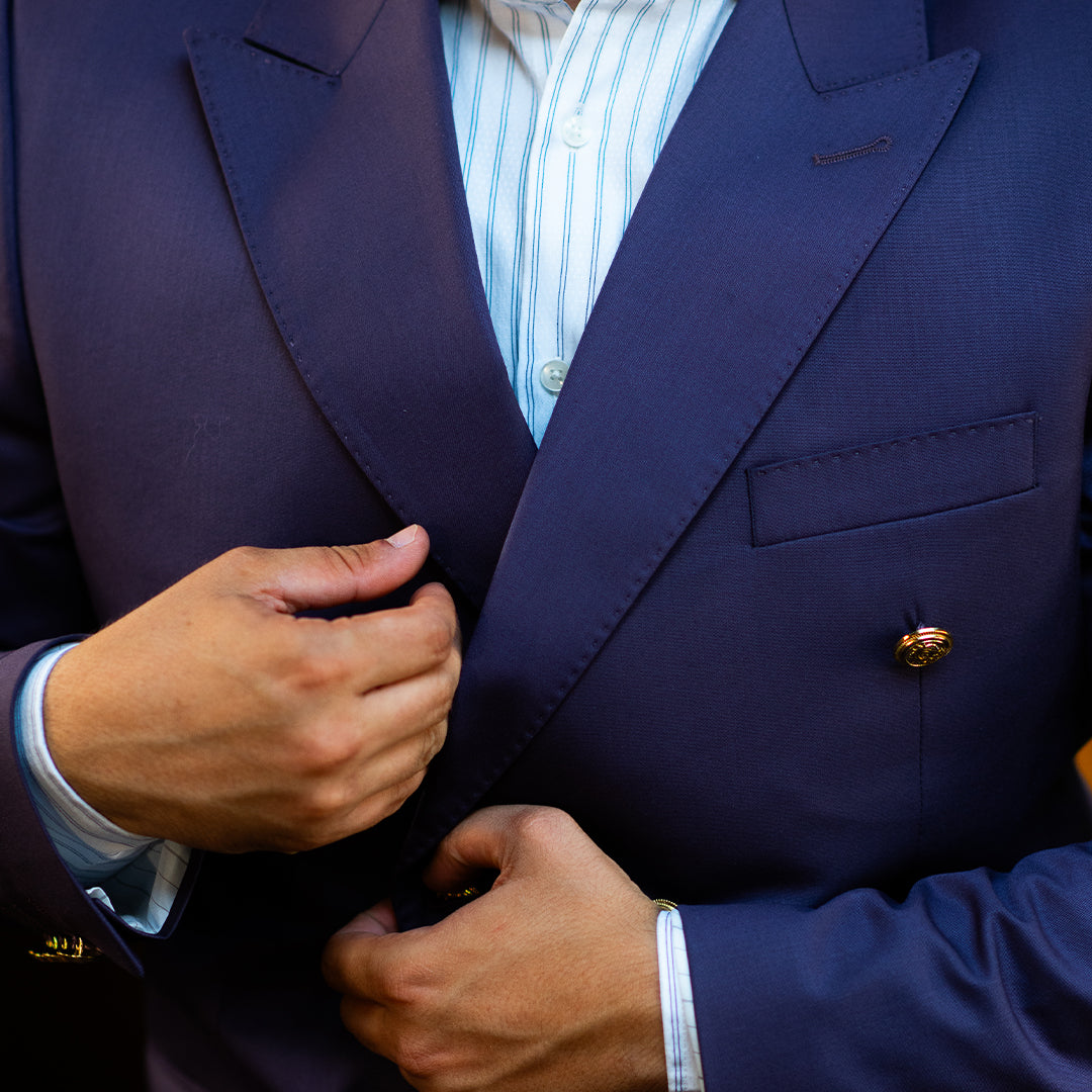 Costum Double-Breasted Mov Imperial – Margot Classic