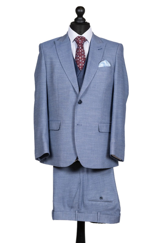 COSTUM SENTIERRI ALBASTRU MICRODESIGN CU VESTA