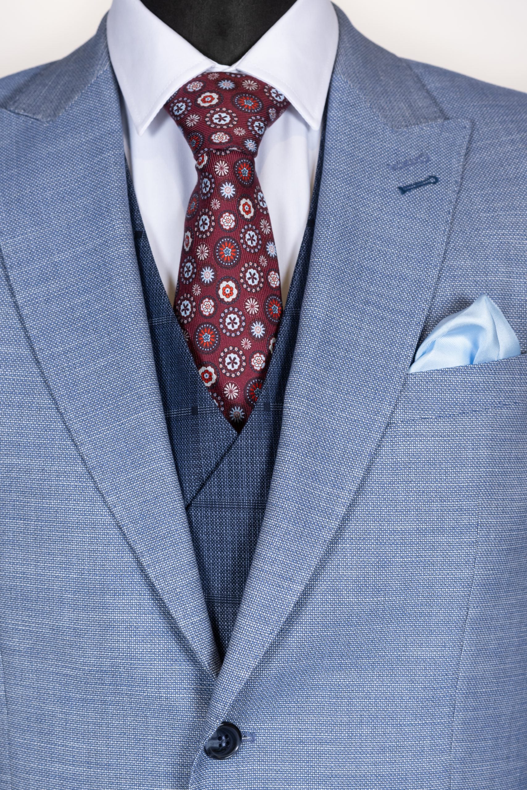 COSTUM SENTIERRI ALBASTRU MICRODESIGN CU VESTA