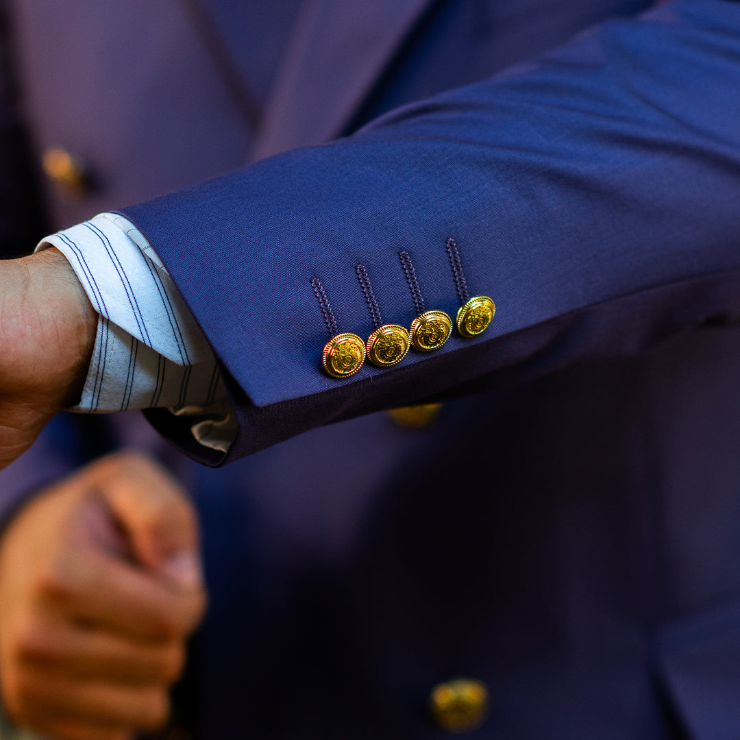 Costum Double-Breasted Mov Imperial – Margot Classic